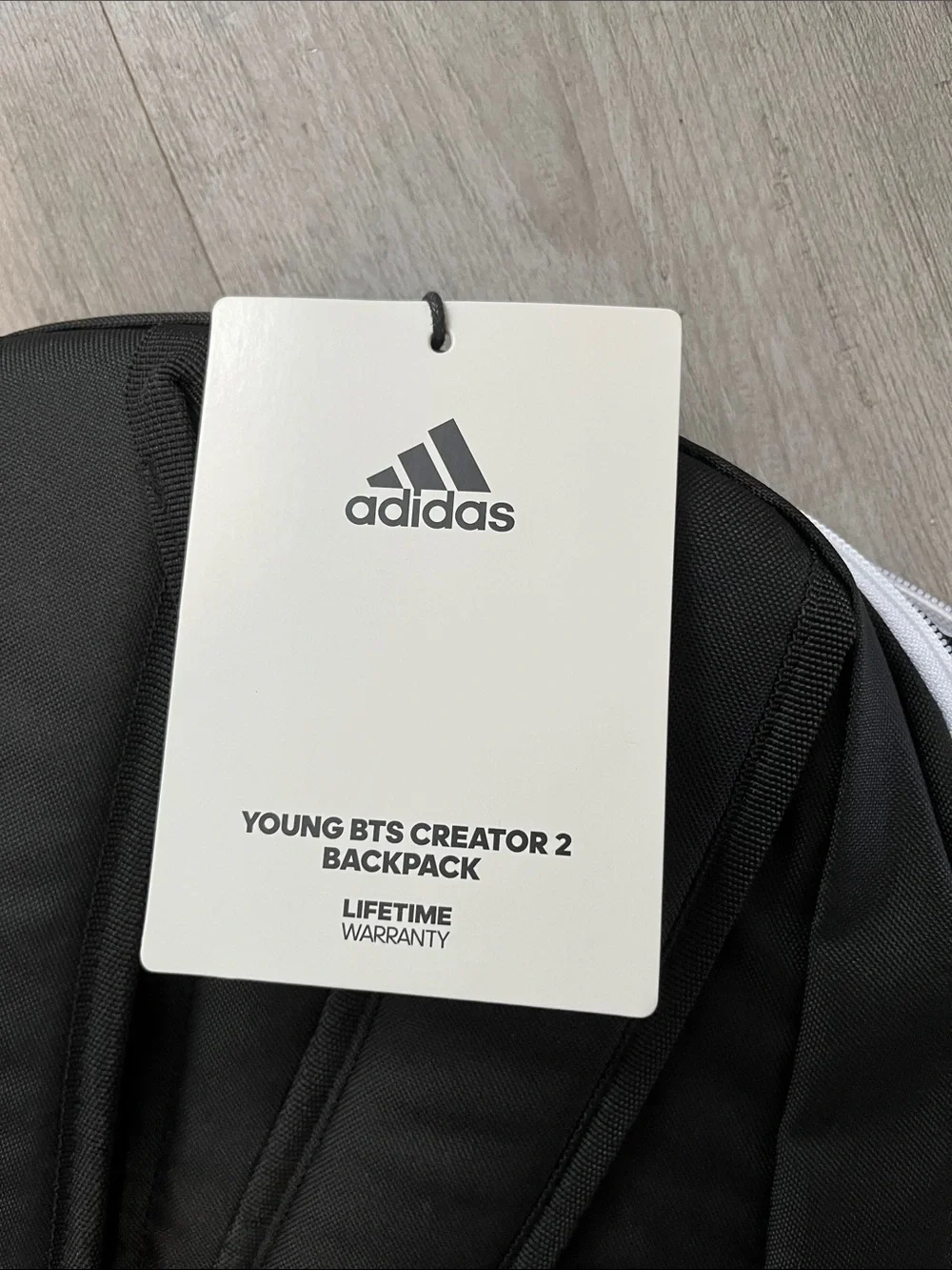 adidas Black Backpack with White 3-Stripe Accent - Men